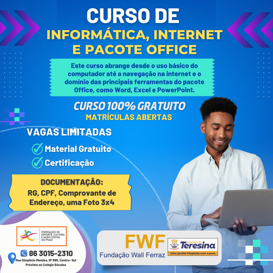 Curso Completo e Gratuito de Pacote Office