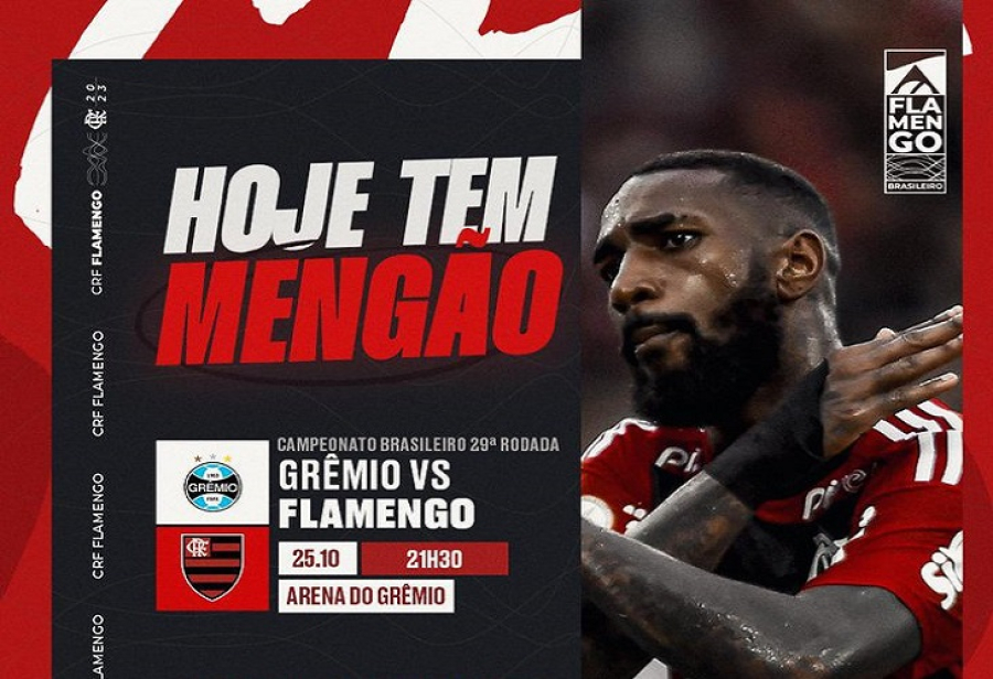 Em momentos opostos, Flamengo e Grêmio jogam em Porto Alegre